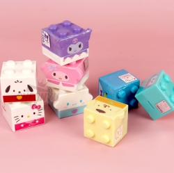 Sanrio Characters Block Stamp, set of 12ea