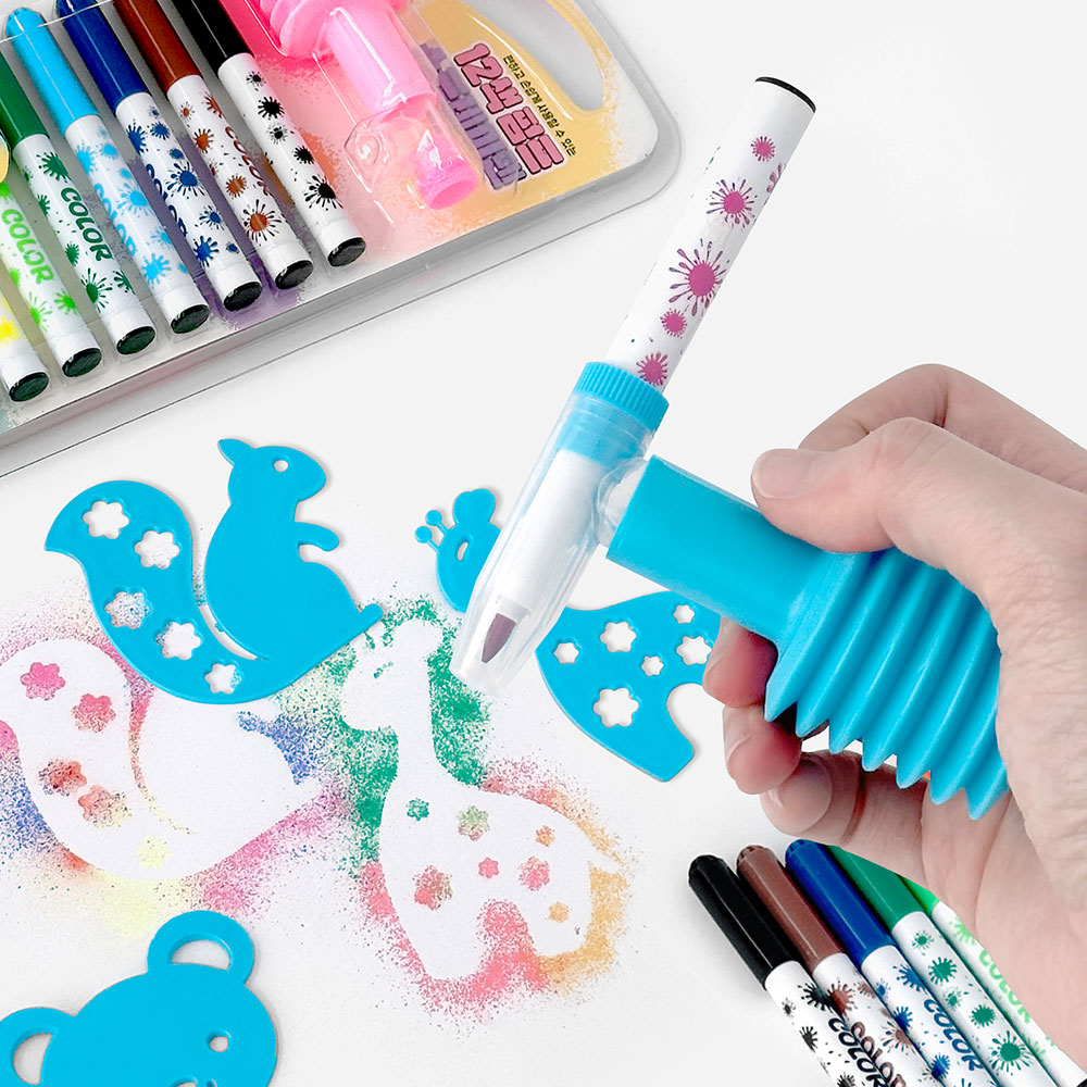 12 color pump spray pen