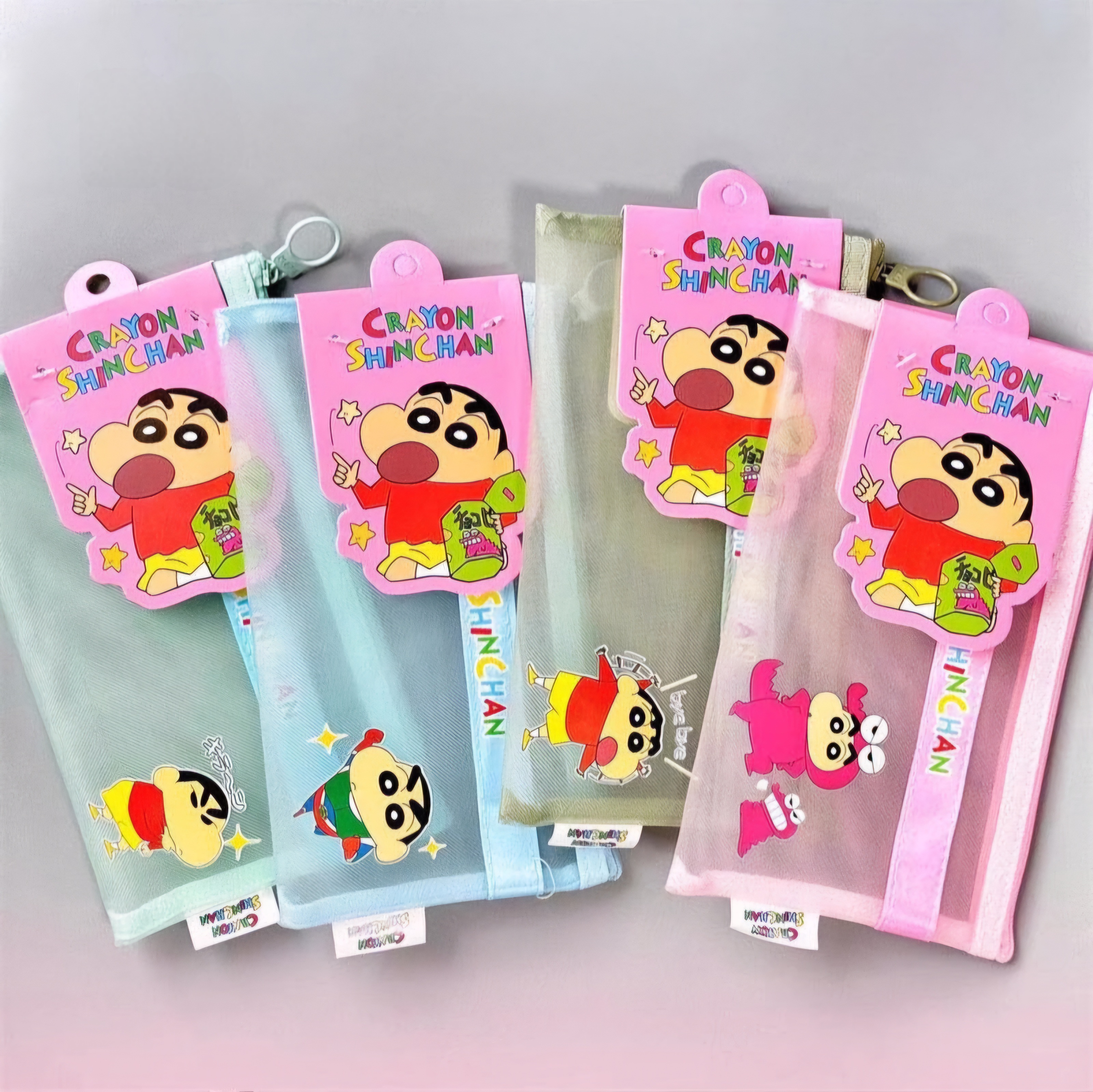 Crayon Shin-chan B6 Mesh Zipper Bag