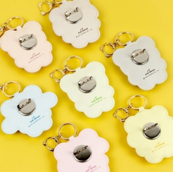 Sanrio Characters Soft Badge Keyring, Random