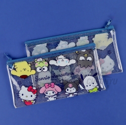 Sanrio Characters Glitter Slim Pouch - mimicking