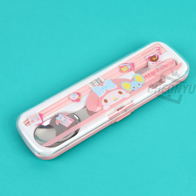 Sanrio Spoon Chopsticks Case Set - My Melody