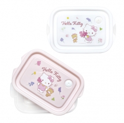 Sanrio Easy Container 2P Set - Hello Kitty Flower Wreath