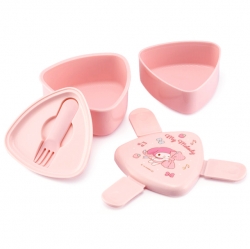 Sanrio Triangle 2F Lunch Box with Fork - My Melody