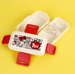 Sanrio Hello Kitty Food Red 2layers Runch Box 600ml