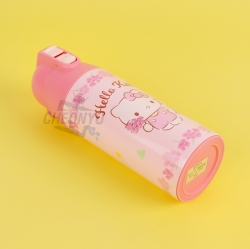 Sanrio Hello Kitty Flower Leath Stainless Thermos Bottle 360ml