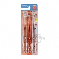 Hello Kitty Kids Toothbrush 3p Set (with Cap) STEP3