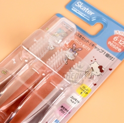 Hello Kitty Kids Toothbrush 3p Set (with Cap) STEP3