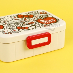 Sanrio Hello Kitty Food Red Square Lunch Box 650ml