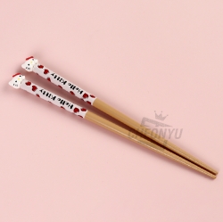 Sanrio Hello Kitty Mascot Wood Chopsticks 16.5cm