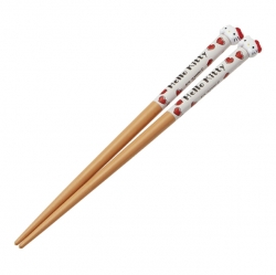 Sanrio Hello Kitty Mascot Wood Chopsticks 16.5cm