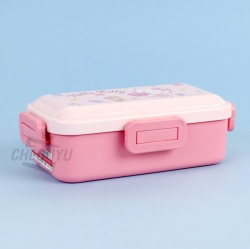 Sanrio Hello Kitty Flower leath Arch 4Locks-sided Lunch Box 530ml