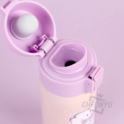 Sanrio One Touch Stainless Bottle 350ml - My Melody x Kuromi