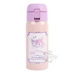 Sanrio One Touch Stainless Bottle 350ml - My Melody x Kuromi