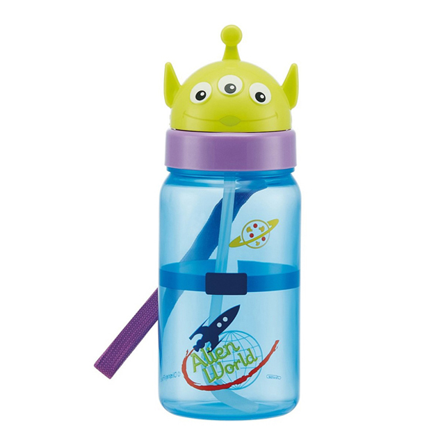 Alien Face Straw Bottle 350 ml