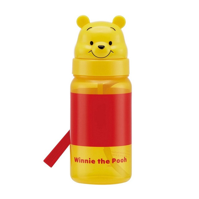 Pooh Face Straw Bottle 350ml