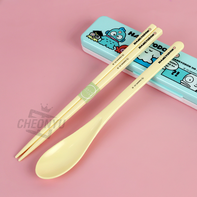 Hangyodon Comic Spoon and Chopsticks Combi Set 18cm