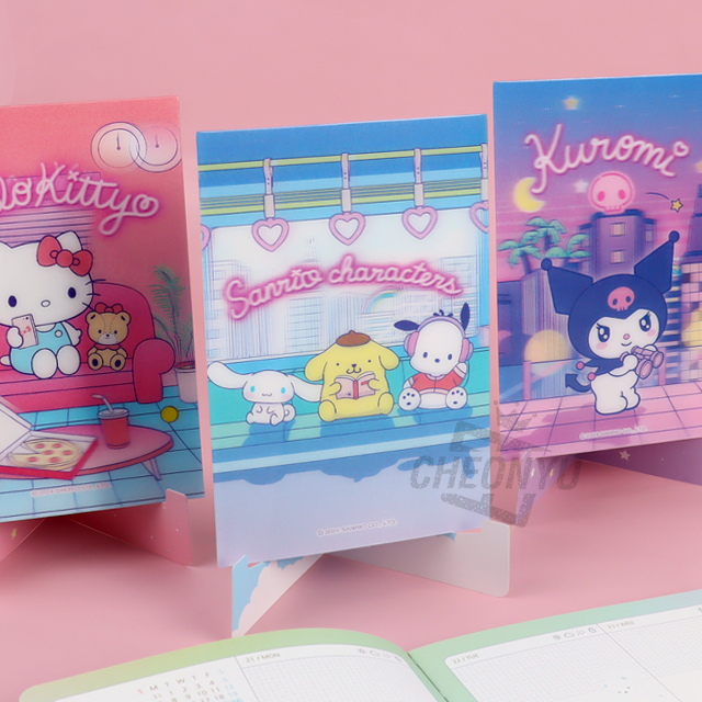 Sanrio Characters 3D Stand Post Card, Set of 24pcs