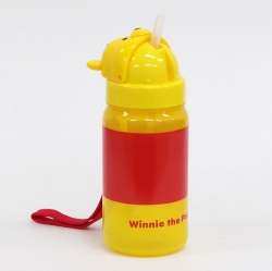 Pooh Face Straw Bottle 350ml