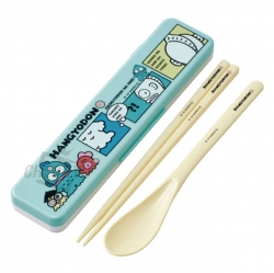 Hangyodon Comic Spoon and Chopsticks Combi Set 18cm