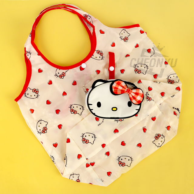 Sanrio Hello Kitty Shopping Eco bag Pouch Set