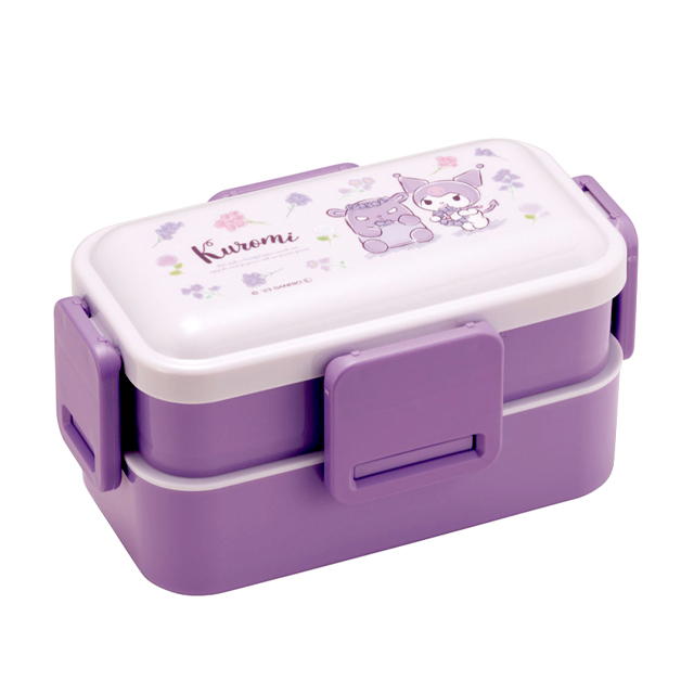 Sanrio Kuromi Flower Wreath Dome 2-layer Lunch Box 600ml