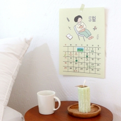 2025 Daily Wall A4 Calendar - Poster illust