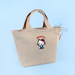 Sanrio Hello Kitty Corduroy Insulation Lunch Bag