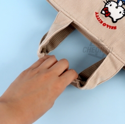 Sanrio Hello Kitty Corduroy Insulation Lunch Bag