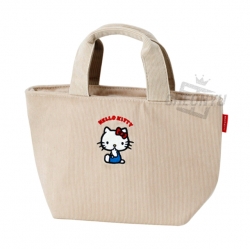 Sanrio Hello Kitty Corduroy Insulation Lunch Bag