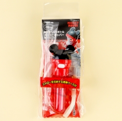 Mickey Mouse Face Straw Cap & Portable Case