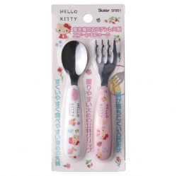 Sanrio Hello Kitty Stainless Spoon Fork Set 13cm