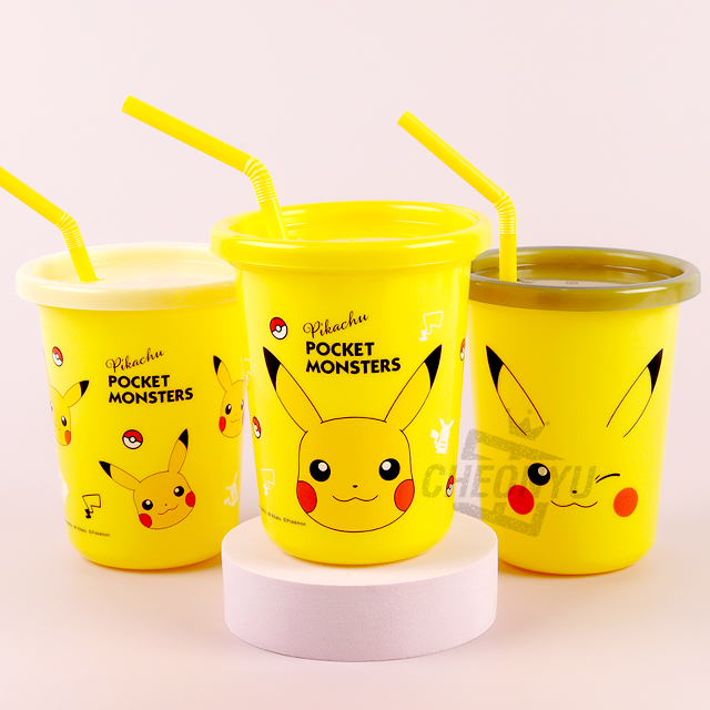 Pikachu Straw Tumbler 3P set 320ml