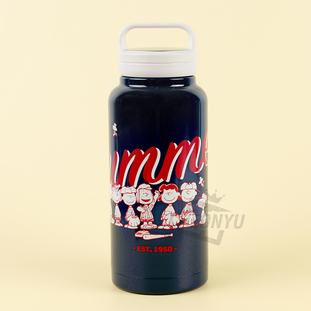 Snoopy Handle Stainless Mug Bottle 1000ml