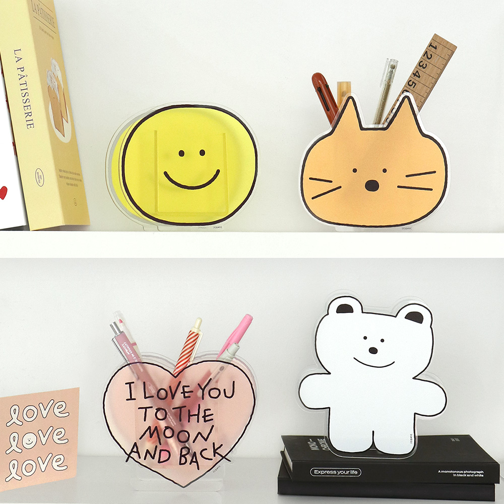 Doodle Acrylic Pen Holder