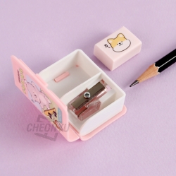 E-rinubgae 2 in 1 Pencil Sharpener Eraser , 24ea 