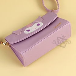 Sanrio Characters Kuromi Face Love it Cross Bag