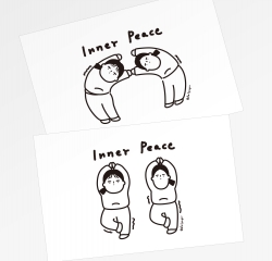 Dalpaper Inner Peace Postcard, 5 Types