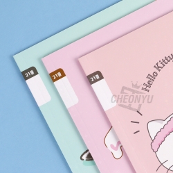 Sanrio 21 Lines Note, Set of 5pcs