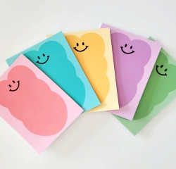 Dalpaper Mix Heart-Smile memopad 5 Types