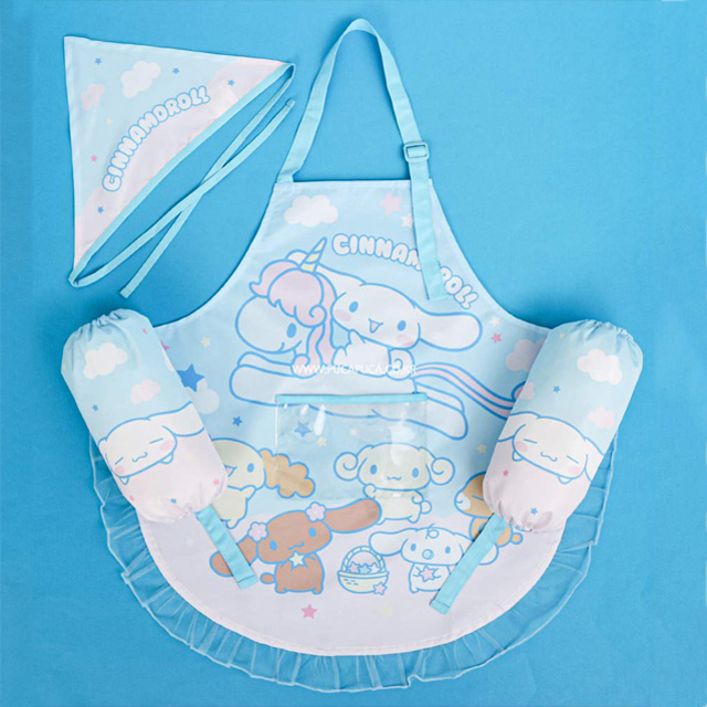 Cinnamoroll Cotton Candy Apron 3pcs Set