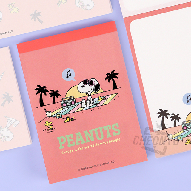 PEANUTS Snoopy Mini Memo_Beach