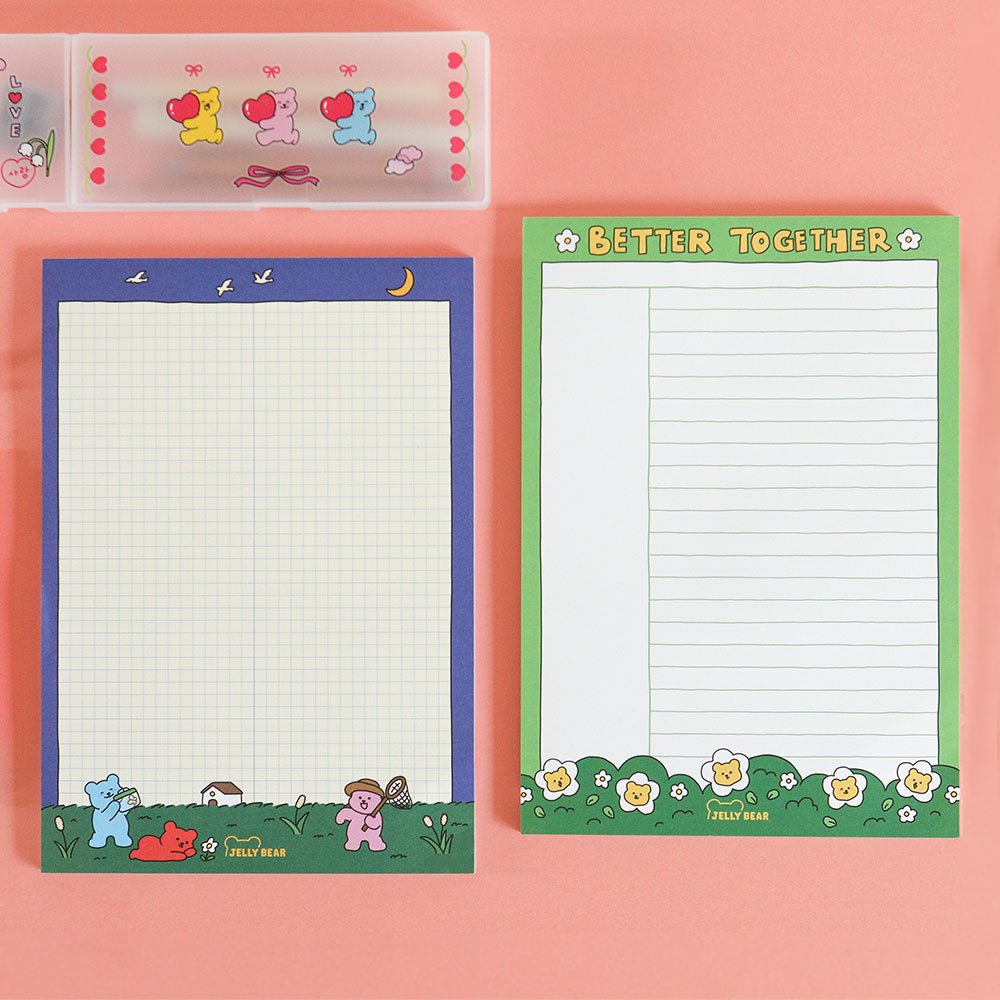  Jelly Bear B5 Memo Pad  01-02