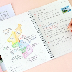 Elementary school Korean map note