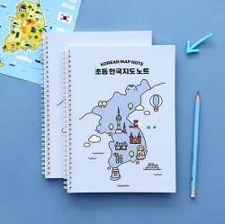 Elementary school Korean map note