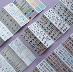 2025 Everyday Calendar Sticker Set