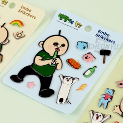 Bbangbbang's diary Embo Stickers