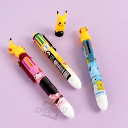 POKEMON Mascot 8 Colors Ballpoint Pen, Set of 30