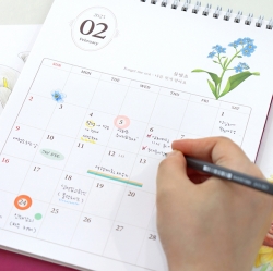 2025 Birth Flower Coloring Desk Calendar