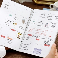 2025 Gi-Bon A5 Monthly Scheduler